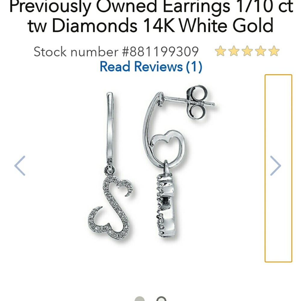 Jane Seymour open heart earrings